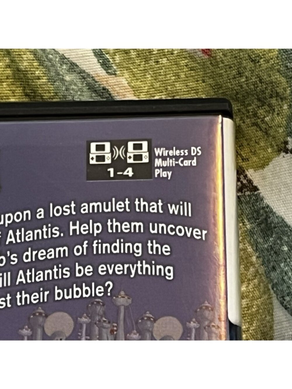 Nintendo DS Spongebob's Atlantis Squarepantis NO GAME Case & manual Only 2007 - Picture 7 of 8